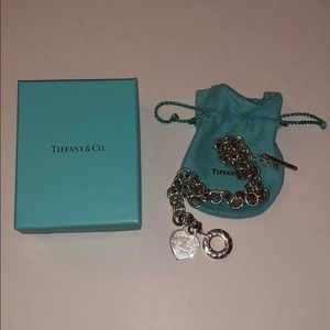 Tiffany & Co. Silver Heart Toggle Necklace